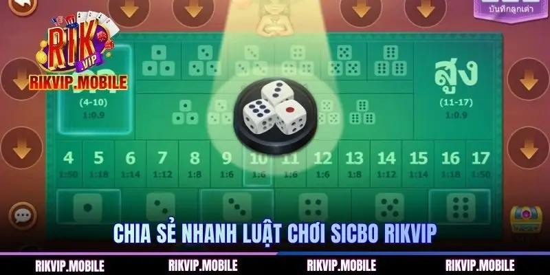 Chia sẻ nhanh luật chơi sicbo RIKVIP